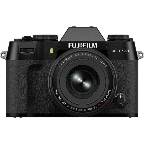 Fujifilm X-T50/XF16-50mm/ F2.8-4.8 R Camera Lens Kit - Black