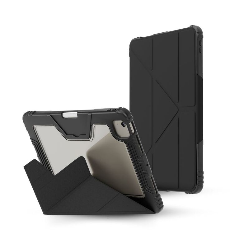 Hyphen Morph Rugged Origami Case - iPad 13-Inch Air (M2) 2024 - Black