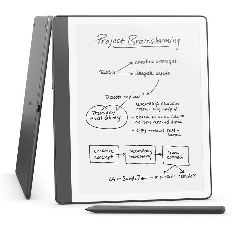 Amazon Kindle Scribe 2024 10.2-Inch 32 GB E-Reader With Premium Pen - Tungsten Grey Amazon Kindle Scribe 2024 10.2-Inch 32 GB E-Reader With Premium Pen - Tungsten Grey
