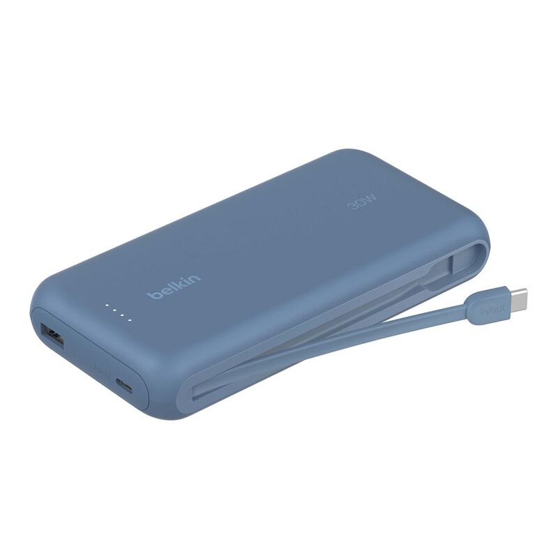 Belkin Powerbank 20000mAh With Integrated Cable - Blue