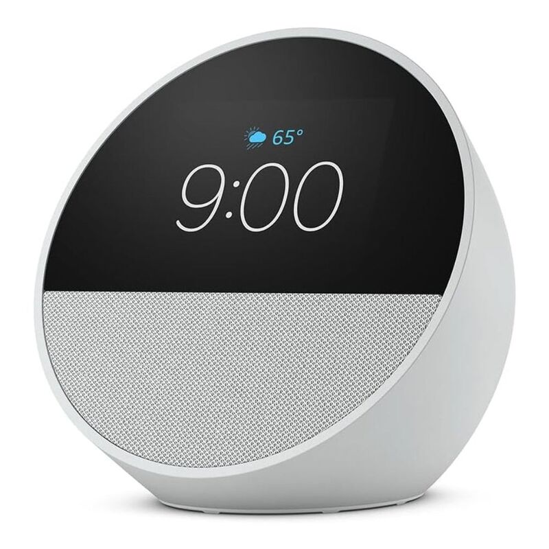 Amazon Echo Spot Wireless Speaker With Alexa Voice Control - White Amazon Echo Spot Wireless Speaker With Alexa Voice Control - White