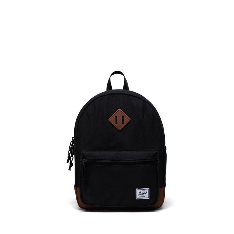 Herschel Heritage Kids Backpack - Black/Saddle Brown Herschel Heritage Kids Backpack - Black/Saddle Brown