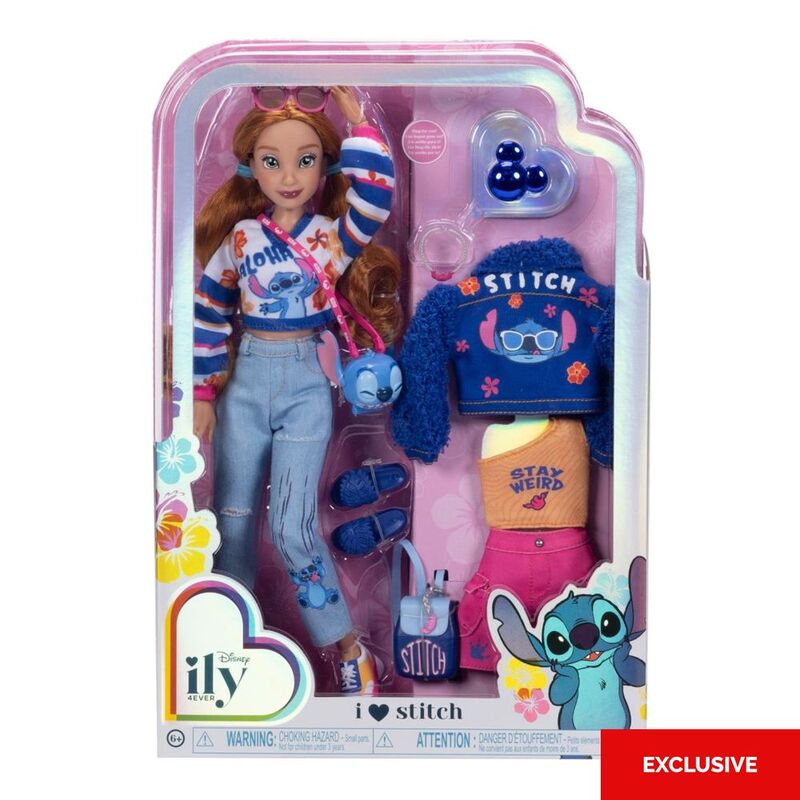 Jakks Pacific Disney Ily 4Ever I Love Stitch (Dark Wavy Hair) 12-Inch Doll With Accessories Jakks Pacific Disney Ily 4Ever I Love Stitch (Dark Wavy Hair) 12-Inch Doll With Accessories