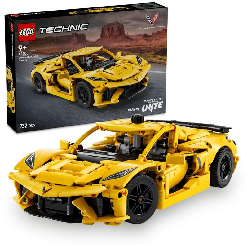 LEGO Technic - Chevrolet Corvette Stingray 42205 (732 Pieces)