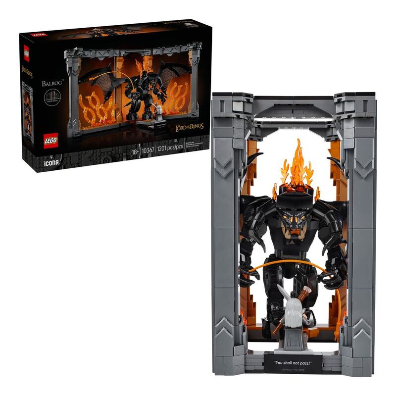 LEGO Icons The Lord of the Rings Balrog Book Nook 10367 (1201 pcs)