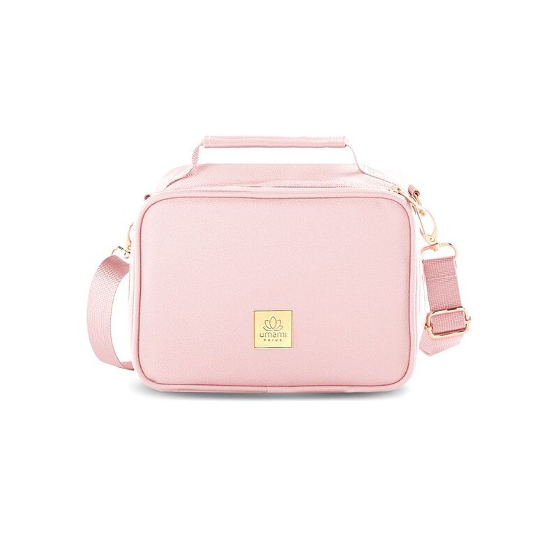 Umami Prive Insulated Leather Lunch Bag Rose