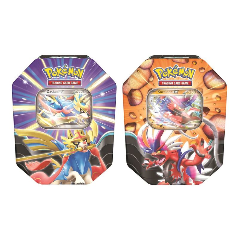 Pokemon TCG Slashing Legends Tin Zacian Ex Or Koraidon Ex (Assorted - Includes 1)