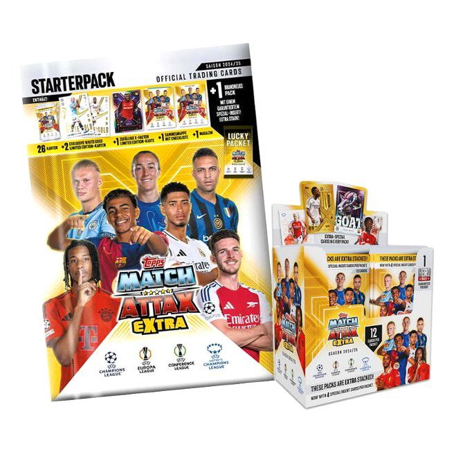 Topps UEFA Match Attax 2024/2025 Extra Booster Pack Topps UEFA Match Attax 2024/2025 Extra Booster Pack