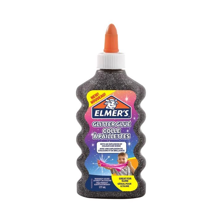 Elmer's Glitter Glue Black 177ml Elmer's Glitter Glue Black 177ml