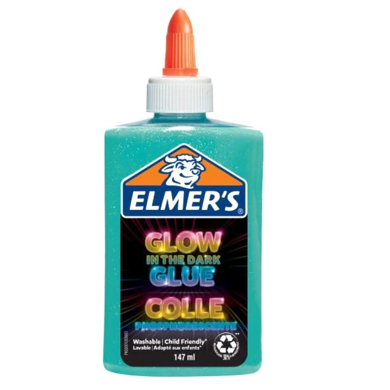 Elmer's Liquid Glue Glow Blue 147ml Elmer's Liquid Glue Glow Blue 147ml