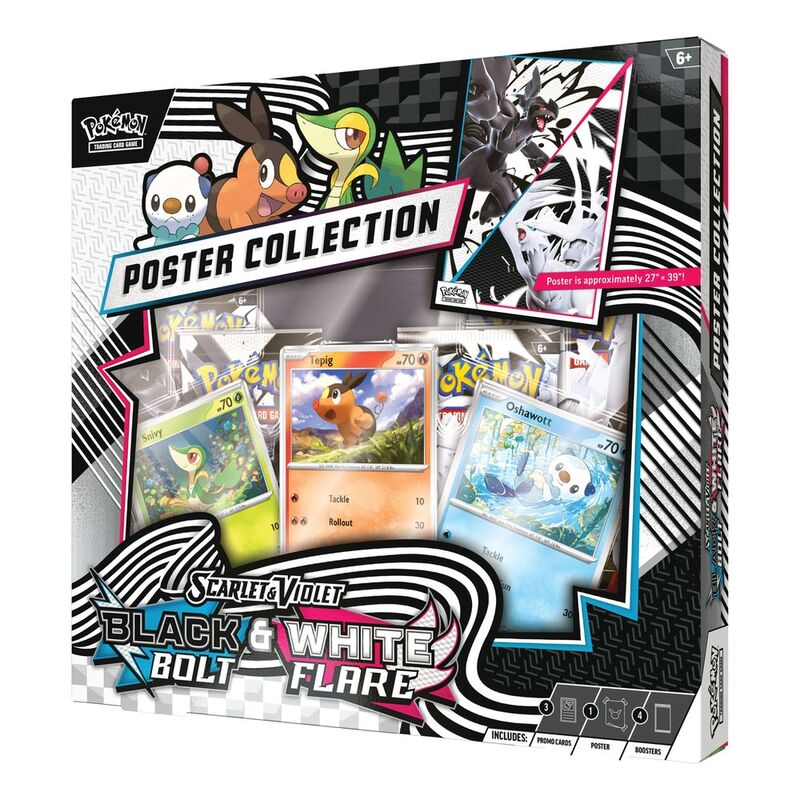 Pokemon TCG Scarlet & Violet 10.5 Black Bolt/White Flare Poster Collection