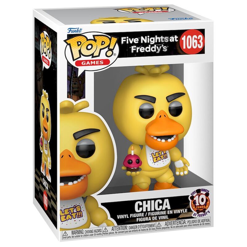 Funko Pop! Games Five Nights At Freddys 10th Chica Vinyl Figure