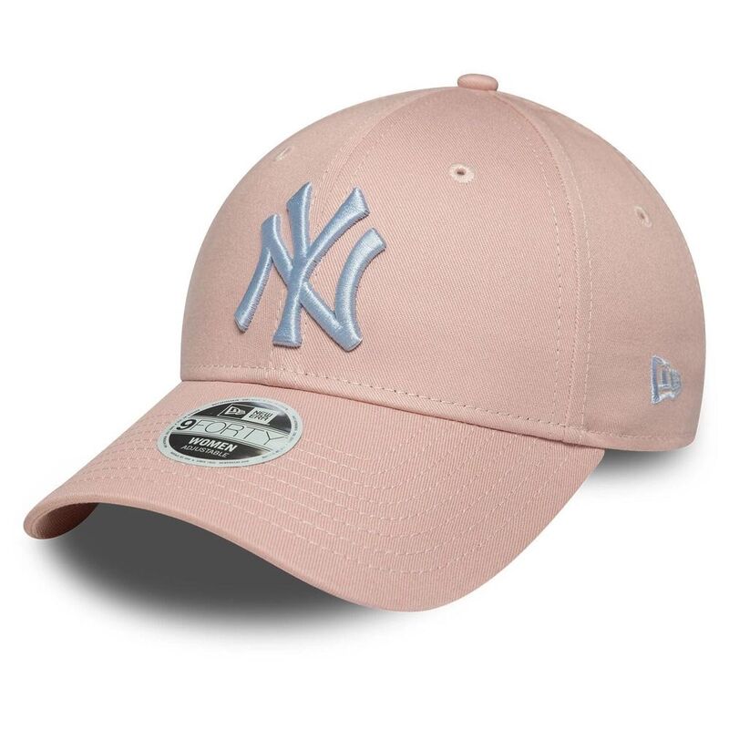 New Era Womens League Essential 9Forty New York Yankees Pastel Pink Cap (One Size)