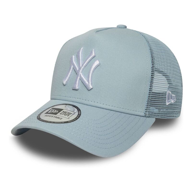 New Era League Essential 9Forty Trucker New York Yankees Pastel Blue Cap (One Size)