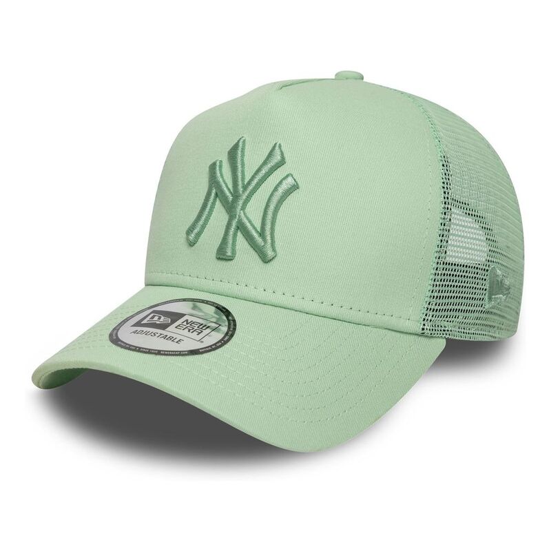 New Era League Essential 9Forty Trucker New York Yankees Green Pastel Cap (One Size)