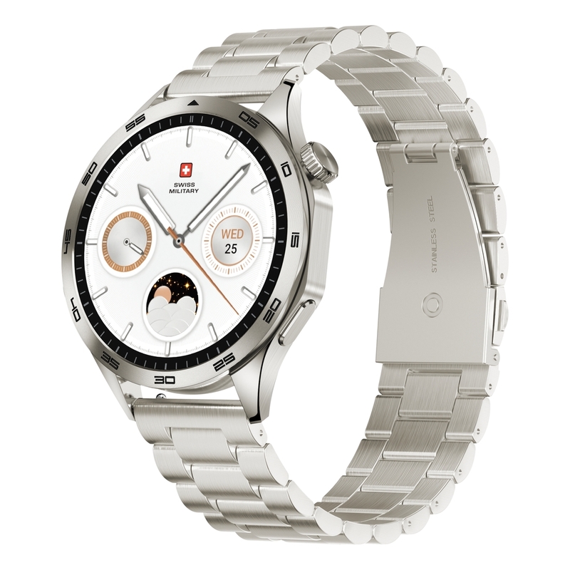 Swiss Military Swiss International Smartwatch - Gold Frame with Gold Metal Strap
