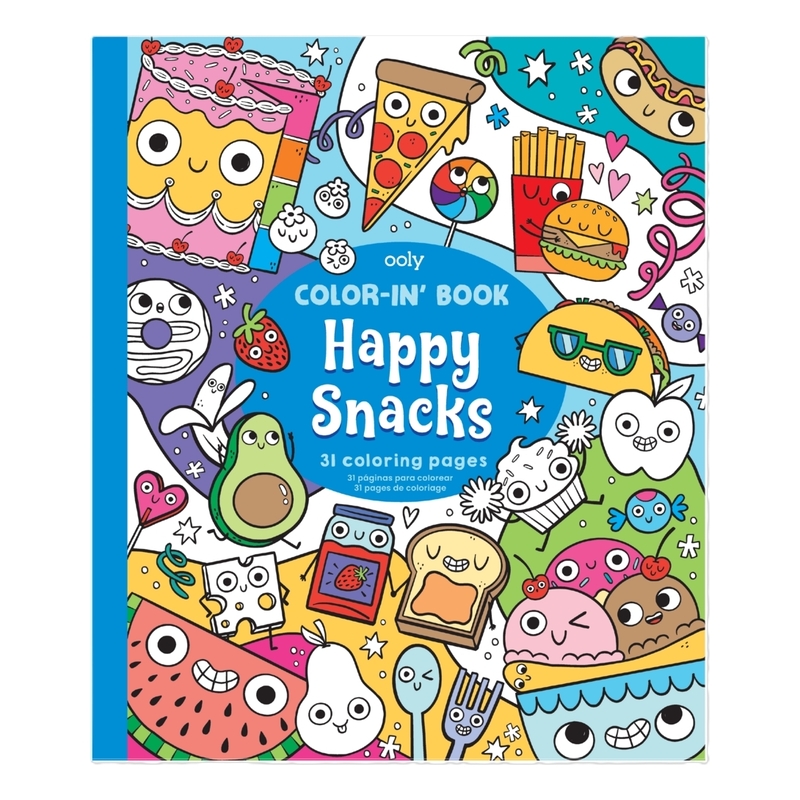 Ooly Coloring Book - Happy Snacks