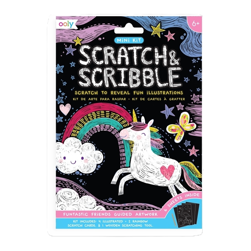 Ooly Mini Scratch & Scribble - Funtastic Friends