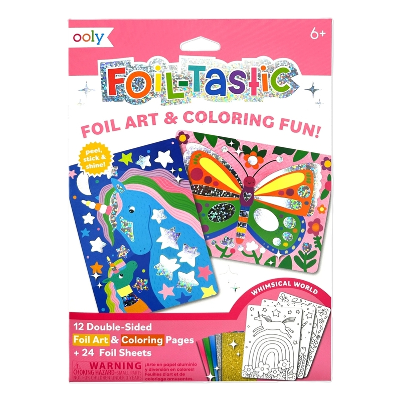 Ooly Foil-Tastic Foil Art & Coloring Set - Whimsical World