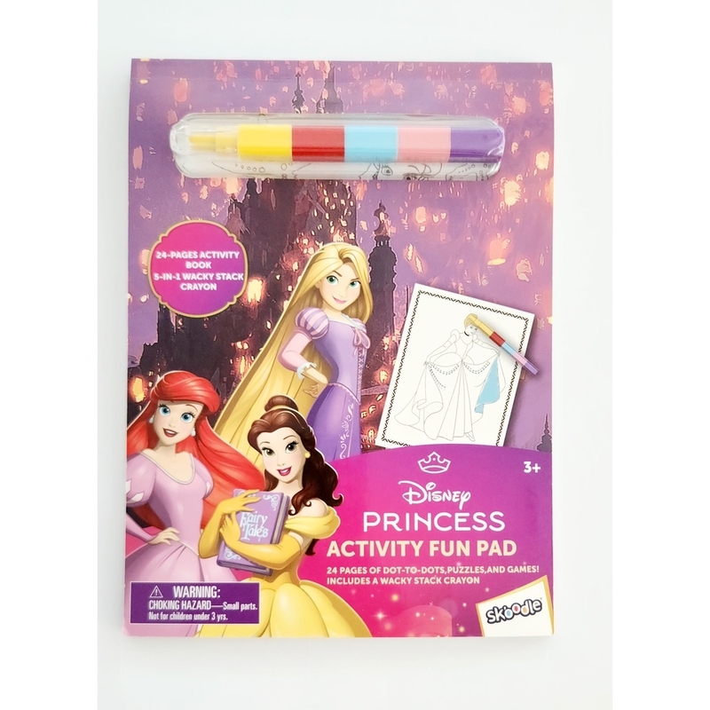 Skoodle Disney Princess Activity Fun Pad With Stackable Crayon