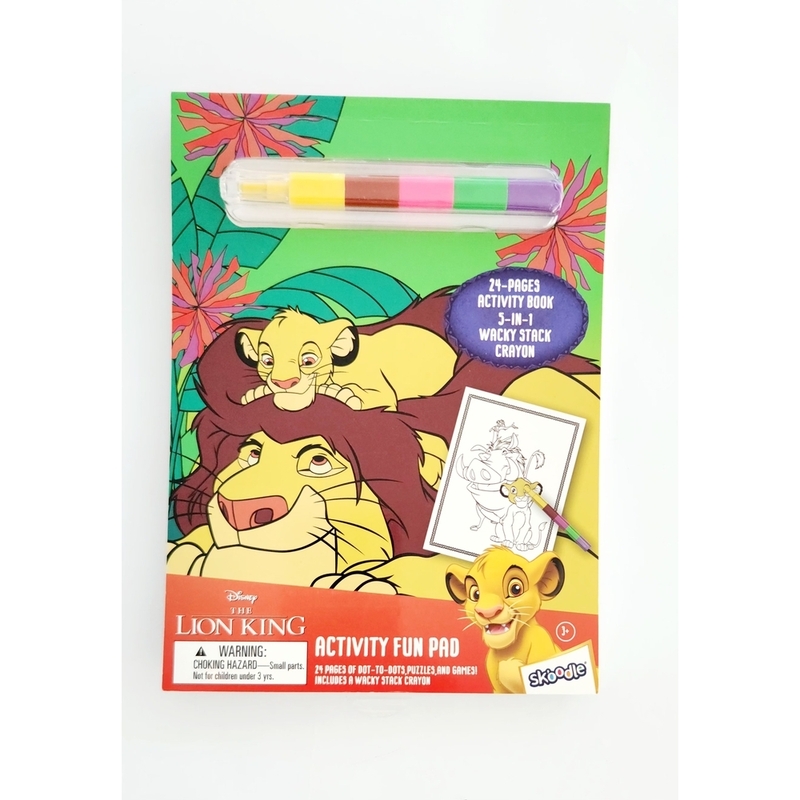 Skoodle Disney Lion King Activity Fun Pad With Stackable Crayon