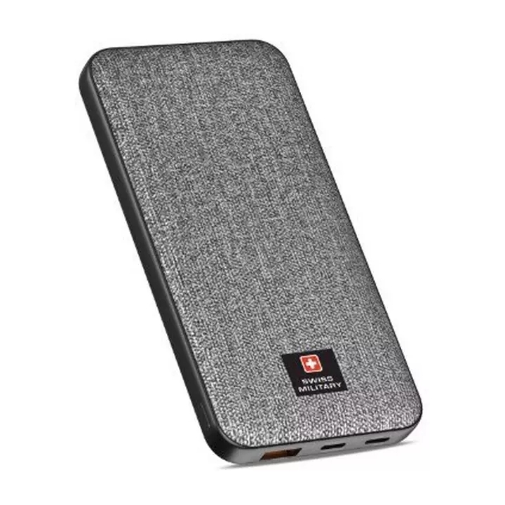 Swiss Military Power Bank 10K mAh MagCharge With Stand - Grey