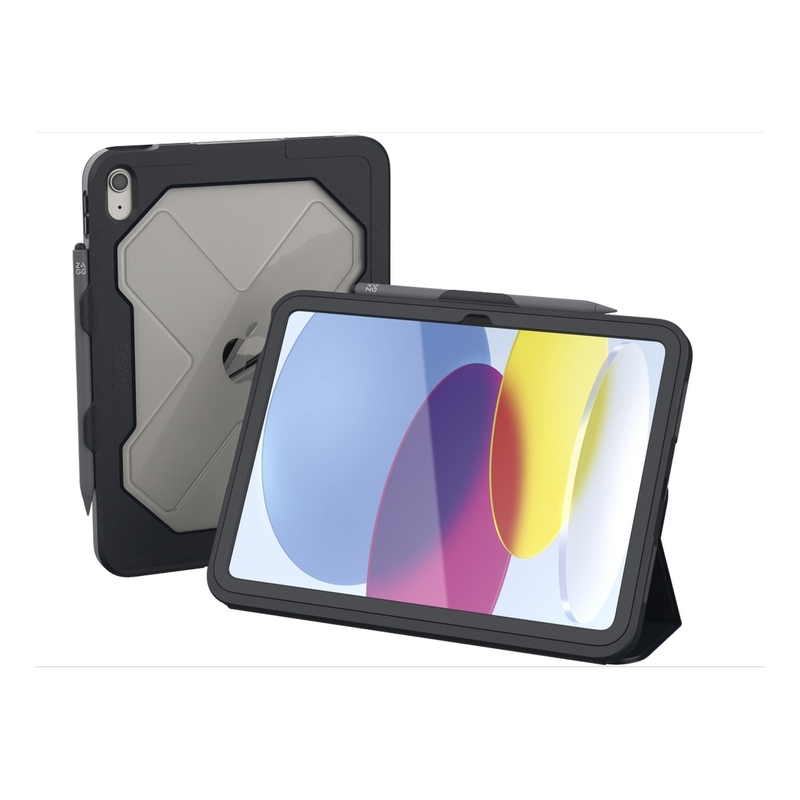 ZAGG Rugged Messenger Case for iPad 11-inch/iPad 10th Gen - Charcoal
