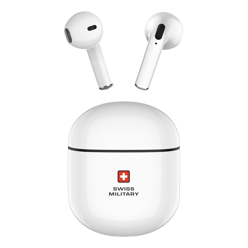 Swiss Military Victor5 True Wireless Earbuds - White