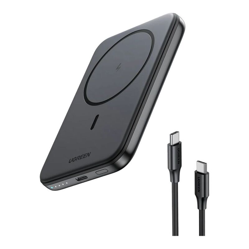UGREEN PB571 5000mAh Mini Magnetic Robot Wireless 20W Power Bank - Grey