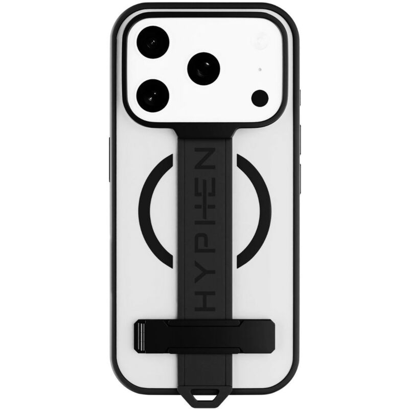HYPHEN FLEX Grip & Stand MagSafe Case - Gray - iPhone 17 Pro - 6.3"