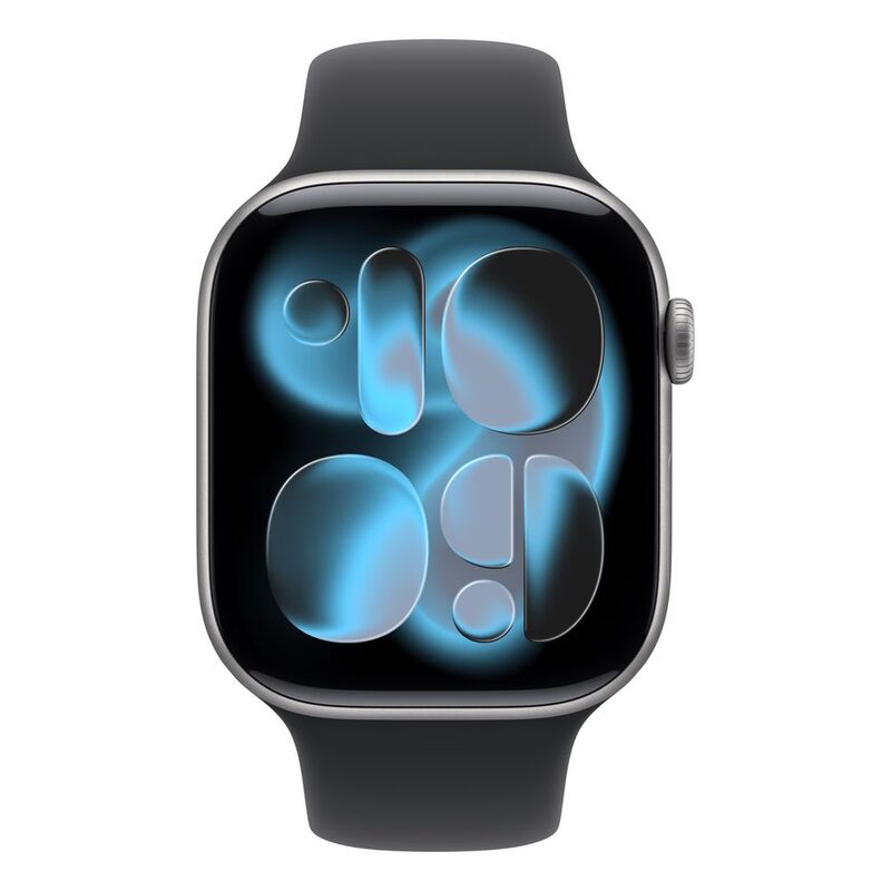 Apple Watch Series 11 GPS 46mm Space Grey Aluminium Case with Black Sport Band - M/L Apple Watch Series 11 GPS 46mm Space Grey Aluminium Case with Black Sport Band - M/L