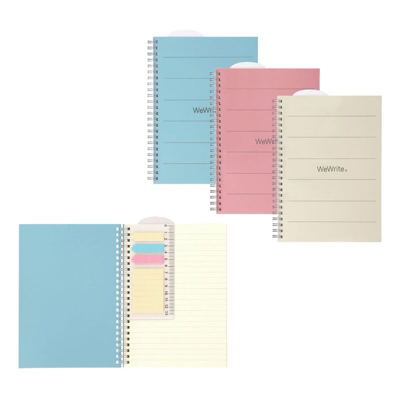 Foldermate Spiral B5 Notebook 70 Sheets Ruled - Wewrite (Assorted - Includes 1)