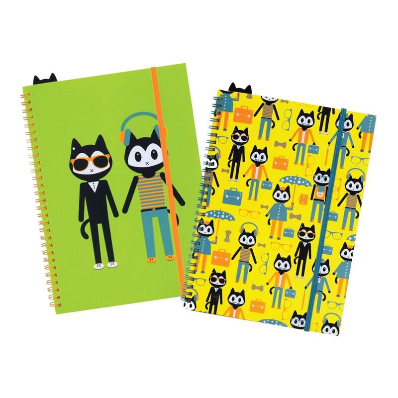 Foldermate Spiral A5 Notebook 70 Sheets with Ruler - Chic Kit (Assorted - Includes 1)