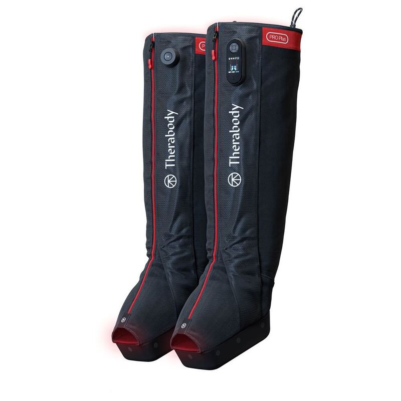 Therabody Jetboots Pro Plus Leg Massage Device (Pneumatic Compression/ Vibration + Infrared LED Light Therapies) - Large