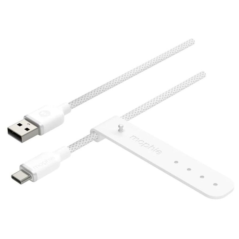 Mophie ChargeStream USB-A To USB-C 1m Braided Cable - White