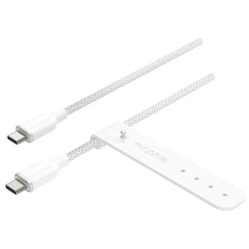 Mophie ChargeStream USB-C To USB-C-2m Braided Cable - White
