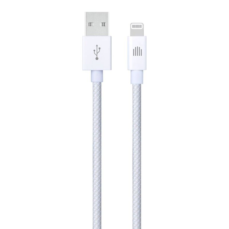 Dviced Cable USB-A To Lightning Nylon Textile 1.25M - White