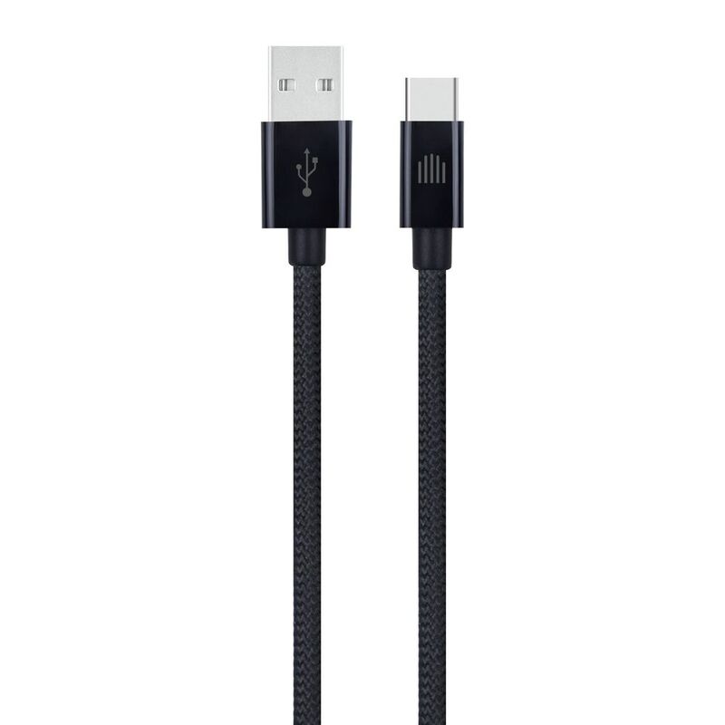 Dviced Cable USB-A To USB-C Nylon Textile 1.25M - Black
