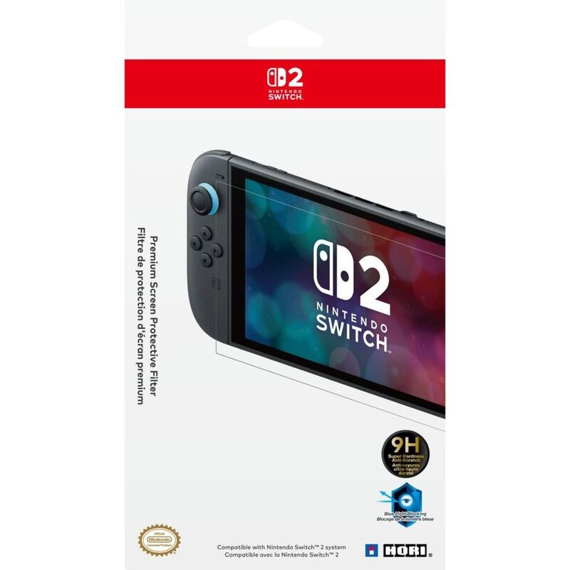 Hori Premium Screen Protective Filter For Nintendo Switch 2