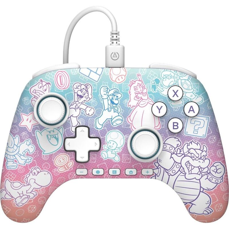 Powera Advantage Wired Controller For Nintendo Switch 2- Mushroom Kingdom  Powera Advantage Wired Controller For Nintendo Switch 2- Mushroom Kingdom