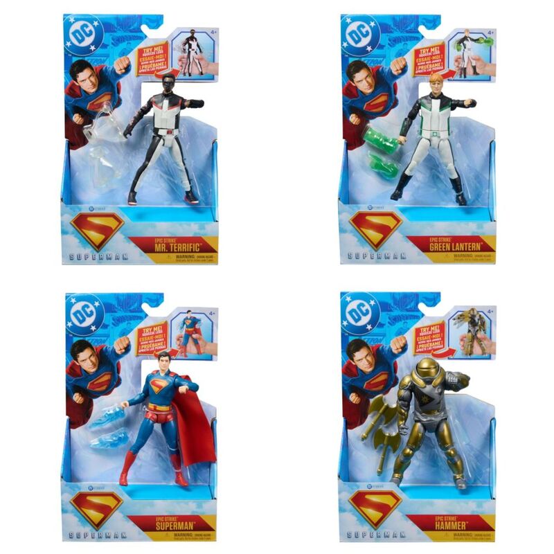 DC Comics Superman Movie Figure 6-Inches Feature Battle Attack (Assorted - Includes 1)
