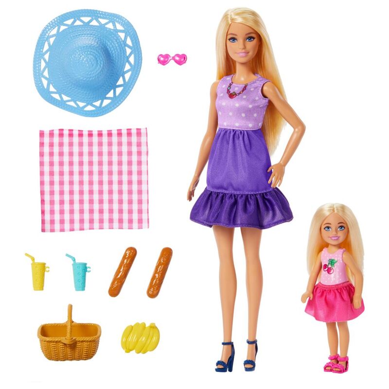 Mattel Barbie Family Malibu & Chelsea Outfit Core Dolls (Pack Of 2) Mattel Barbie Family Malibu & Chelsea Outfit Core Dolls (Pack Of 2)