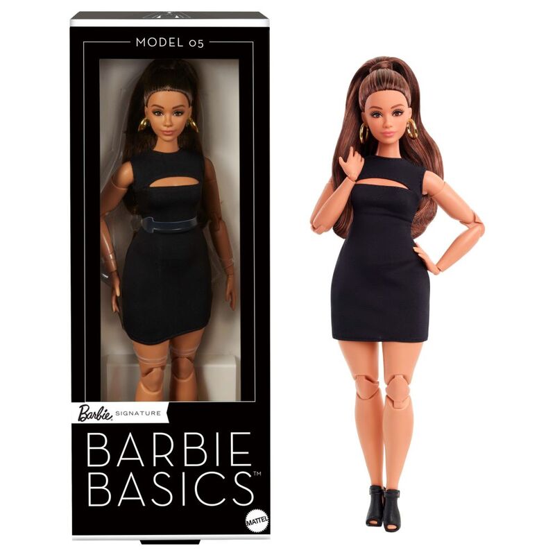 Mattel Barbie Basics Brunette Hair With Little Black Dress Doll Mattel Barbie Basics Brunette Hair With Little Black Dress Doll
