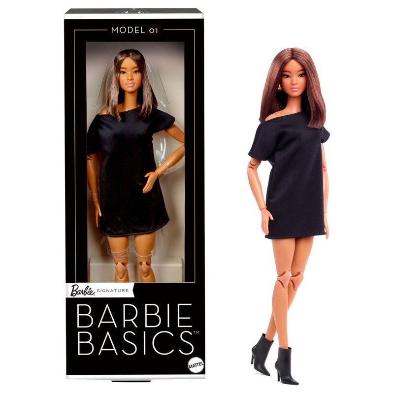 Mattel Barbie Basics Asian Brunette With Little Black Dress Doll Mattel Barbie Basics Asian Brunette With Little Black Dress Doll