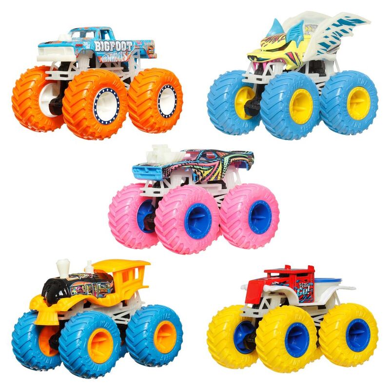 Mattel Hot Wheels Monster Truck Glow In The Dark 1.64 Diecast Car (Assorted - Includes 1) Mattel Hot Wheels Monster Truck Glow In The Dark 1.64 Diecast Car (Assorted - Includes 1)