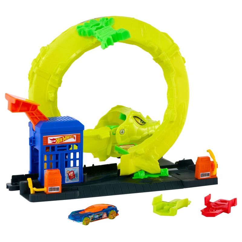 Mattel Hot Wheels City Nemesis Snake Strike Attack Playset