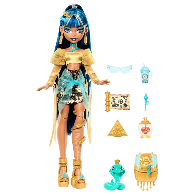 Mattel Monster High Core Cleo Fashion Doll With Pet And Accessories Mattel Monster High Core Cleo Fashion Doll With Pet And Accessories