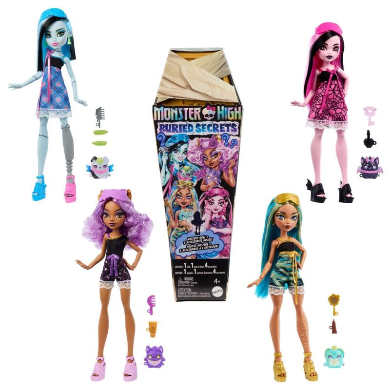 Mattel Monster High Buried Secrets Surprise Dolls With Cozy Creepover Theme (Assorted - Includes 1) Mattel Monster High Buried Secrets Surprise Dolls With Cozy Creepover Theme (Assorted - Includes 1)