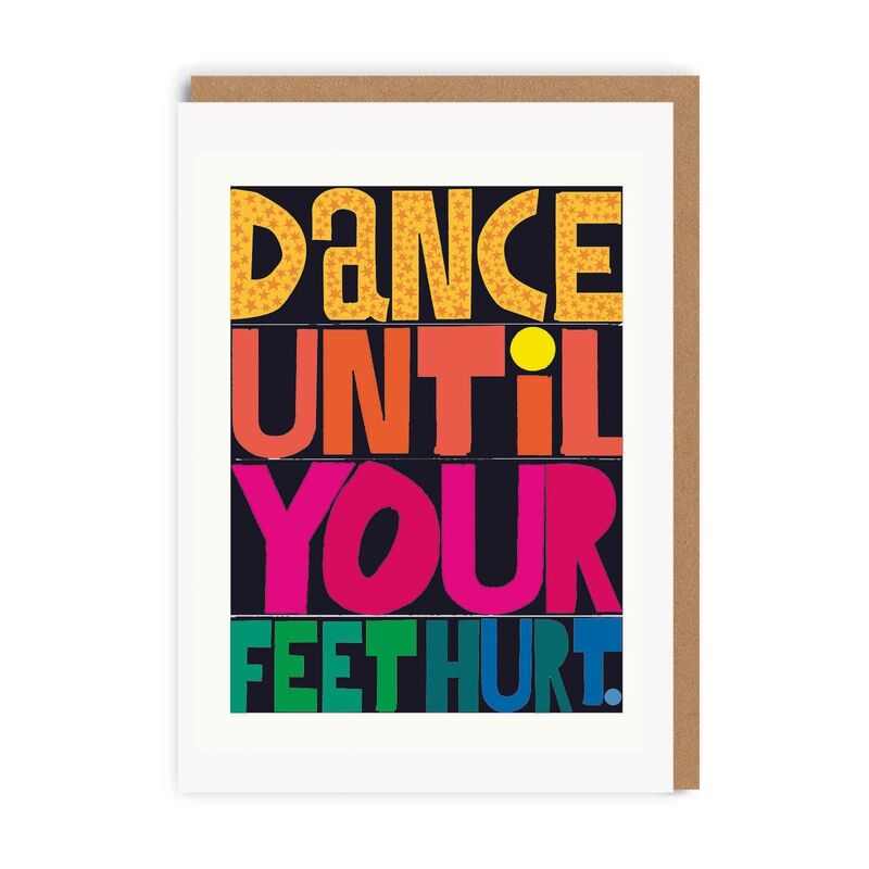 Ohh Deer Dance Until Your Feet Hurt Greeting Card (7 x 5)
