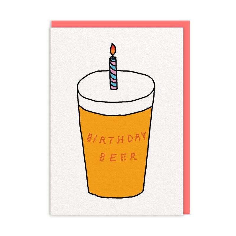 Ohh Deer Birthday Beer (11491) Greeting Card (A6)